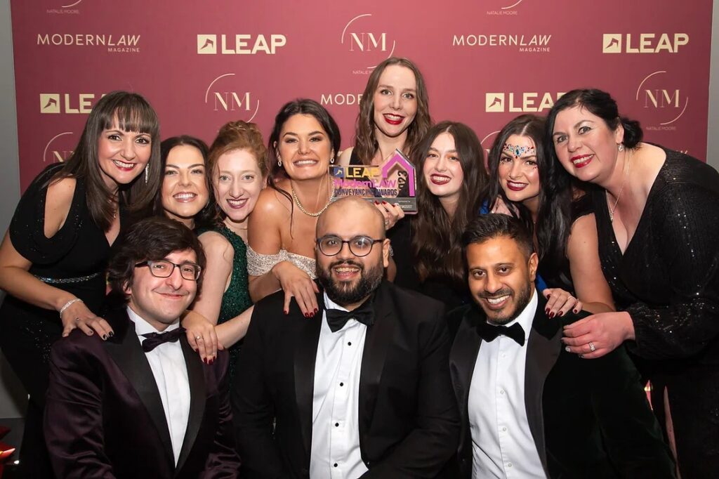 The Landsmiths team win at the LEAP Modern Law Conveyancing Awards - Conveyancing Firm of the Year Midlands 2023