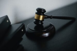A gavel used in a property auction