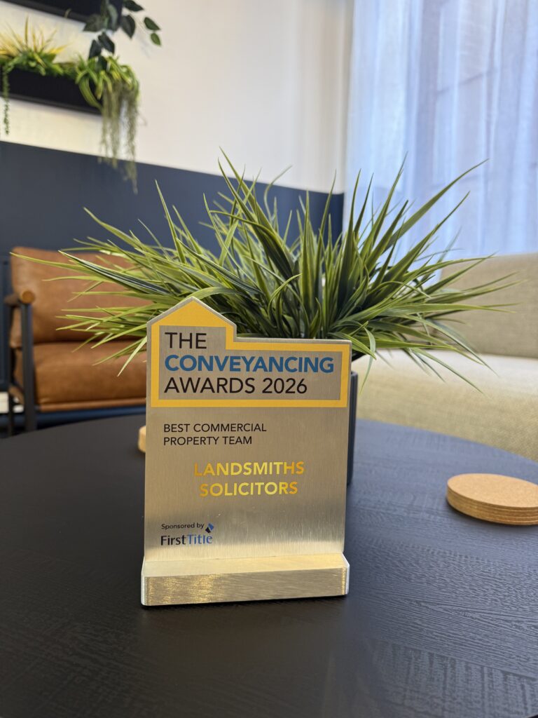 Landsmiths win Best Commercial Property Team at The Conveyancing Awards 2026